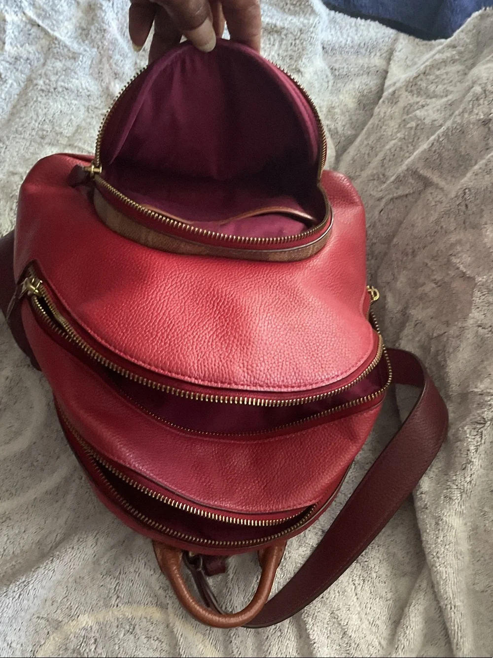 Coach compact backpack